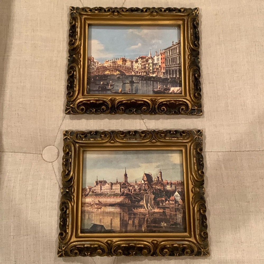 Framed Art View of Varsavia Bellotto and Rialto Bridge-Canaletto 🖼️ make offer